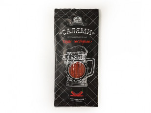 Ресторанные гренки с морской солью: Кнуты  Салями Чили 50 гр