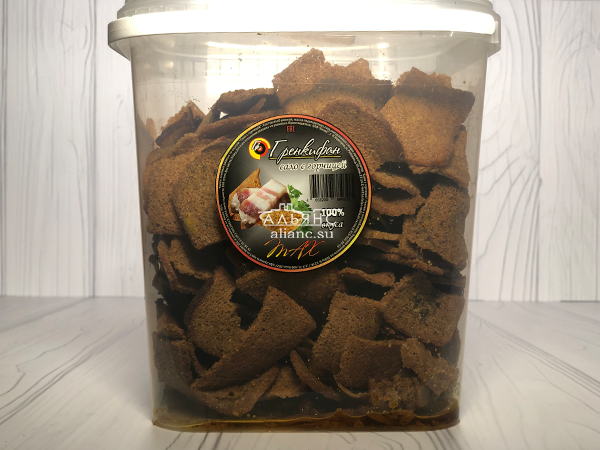 Ржаные гренки со вкусом сала с горчицей в Красноармейске