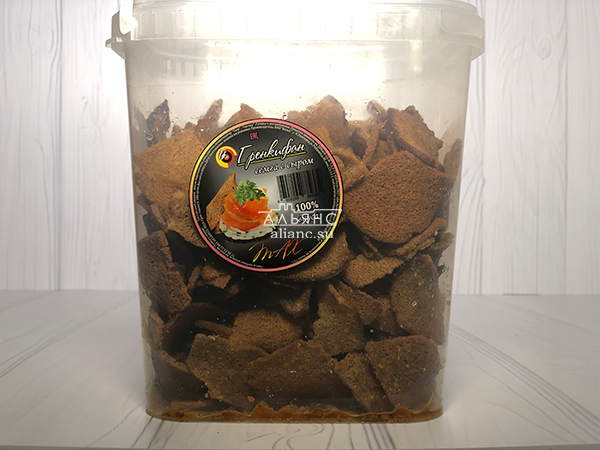 Ржаные гренки с семгой и сыром в Красноармейске