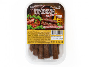 Ресторанные гренки с сыром: Сурские гренки Телятина на гриле (100 гр)