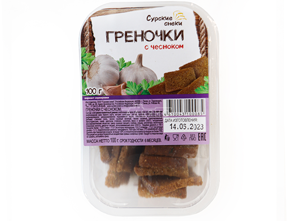 Сурские гренки с Чесноком (100 гр) в Красноармейске