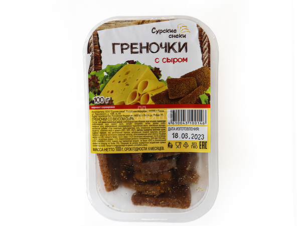Сурские гренки со вкусом Сыра (100 гр) в Красноармейске