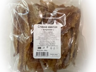 Бастони Снеки сыровяленые с можжевельником: Минтай спинка широкая (МиЛара)