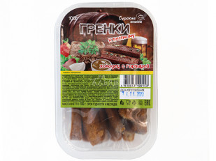 Королевский полосатик: Сурские гренки Холодец с горчицей (100 гр)