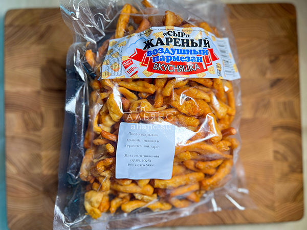Жареный сыр "ВКУСНЯШКА" со вкусом пармезан (500 гр) в Красноармейске
