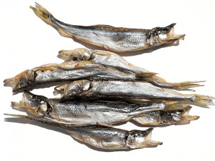 Продукт сырный ПАУТИНКА Oktobersnack ТАЙСКИЙ ПЕРЕЦ (1 кг): Корюшка (мелкая) вяленая (Камчатка)